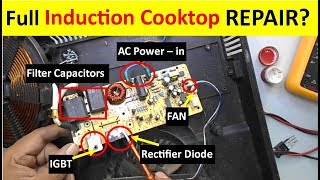 Complete Induction Cooktop Repairing Guide Full Tutorial [upl. by Arratal]