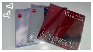 SEVENTEEN 세븐틴 9th Mini Album Attacca Unboxing ☆ Target Exclusives  All Versions [upl. by Eiralih]