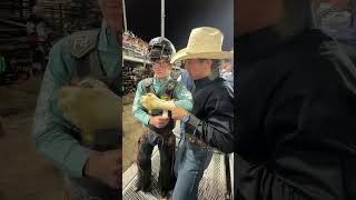 A look behind the chutes at Xtreme Bulls cowboy rodeo bullriding rodeotime [upl. by Notniuq]