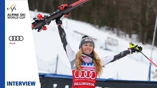 Mikaela Shiffrin  quotA really big fight in the 2nd runquot  Ladies Slalom  Killington  FIS Alpine [upl. by Llenaej333]