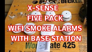 X Sense FS51 5 Pack of WIFI Smart Smoke Detectors [upl. by Eiaj538]