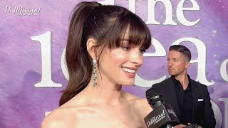 Anne Hathaway Gets Emotional Compares The Idea of You Premiere to The Princess Diaries [upl. by Tonry]