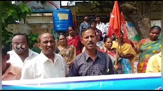 GOLLAPROLU MUNCIPAL EMPLOYEES DHARNA  30102024 KCC NEWS [upl. by Anabel]