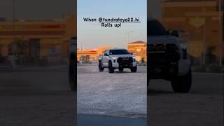 Toyota Tundra22hi rolls up🎉toyotatundratrendingsongmk all one1shorts✌️🎉 [upl. by Ybor51]