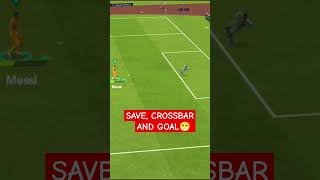 SAVE CROSSBAR AND GOAL 😁fcmobile lionelgaming [upl. by Naashar]