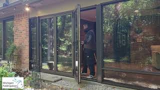 Sunroom Makeover with Folding Glass Doors in Farmington Hills [upl. by Shanly]