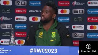 SPRINGBOKS Siya Kolisi on Handre Pollards 50 metre kick to beat England [upl. by Jochebed465]