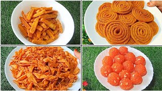 4 Quick amp Easy Diwali Snacks Recipes in 30 Minutes  4 Easy Diwali Snacks Recipes  Diwali 2024 [upl. by Templia]