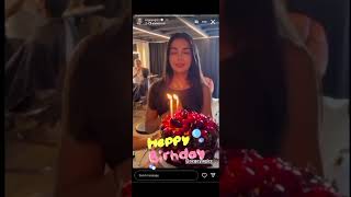 Ozge yagiz cake cutting video 🎉🧁🥳 ozgeyagiz cake birthday [upl. by Enavi]