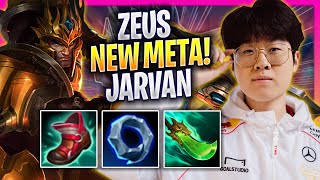 ZEUS TRIES NEW META JARVAN TOP  T1 Zeus Plays Jarvan TOP vs Zilean  Bootcamp 2024 [upl. by Yennek]