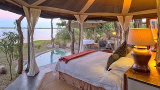 Time  Tide Chongwe Suites fabulous safari lodge in Zambias Lower Zambezi National Park [upl. by Ahsetra]