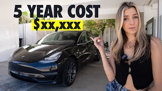 Tesla Model 3 TRUE Cost Of Ownership After 5 Years Do I Still Recommend It [upl. by Ahsahtan]