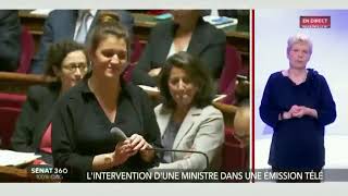 Chahutée pour son passage chez Hanouna Schiappa répond vertement aux sénateurs [upl. by Ihcur]