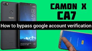 Tecno camon x cA7 frp bypass [upl. by Elag]