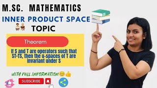 L60 theorem  inner product space Hilbert space msc math Nivaanmath academy [upl. by Dario]