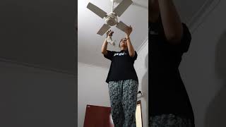 Lattu motiya for pankha cleaning 🧹😂😂 funny video trendingshorts [upl. by Aneda478]