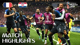 2018 WORLD CUP FINAL France 42 Croatia [upl. by Ecirtahs]