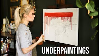 All about my underpaintings  TUTORIAL [upl. by Comptom]