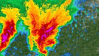 2022 Winterset IA Tornado Radar Loop [upl. by Amir526]