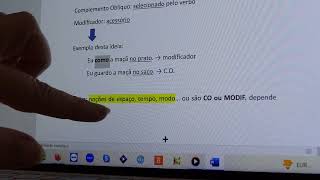 Funções Sintáticas  Complemento Oblíquo e Modificador do grupo verbal [upl. by Musa]