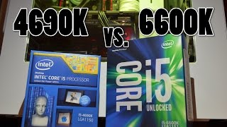 Skylake vs Haswell i5 6600K vs i5 4690K [upl. by Nolasba]