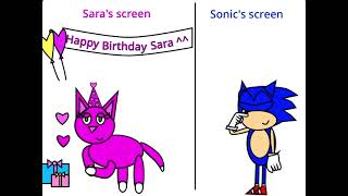 26th birthday special Sonic and Sara venvymousgaming skybeckgamer [upl. by Erlond699]