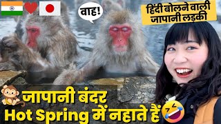 जापानी बंदर इंसान की तरह Hot Spring में नहा रहे हैं 😂 Japan Trip Vlog  Mayo Japan [upl. by Hilliary326]