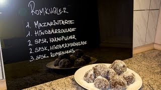 Hjemmelavede romkugler  de bedste  How to make Danish pastry recipe  rumballs [upl. by Assinna]