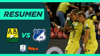 Bucaramanga vs Millonarios Goles y Highlights  Liga BetPlay 2022 1 Cuadrangulares Fecha 6 [upl. by Lister]