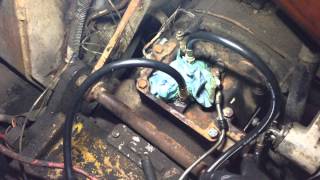 Hyster H40 Forklift Inching Valve Repair and Pressure Check [upl. by Adikram]