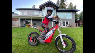 Great Surprise  Top Beginner Dirt Bike  Kids electric Oset Trials 20 [upl. by Ihp]