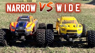 Wide Xmaxx vs Stock Width Xmaxx the Showdown [upl. by Amari]