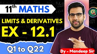 Class  11 Ex  121 Q1 to Q22 Limits amp Derivatives Maths  CBSE NCERT GREENBoard [upl. by Jewel]