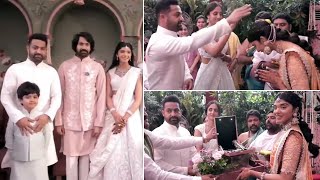 Jr NTR amp Wife Pranathi Visuals  Narne Nithiin amp Shivani Engagement  Manastars [upl. by Addiel596]