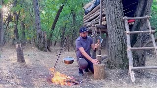 Build tent shelters flying shelter great way to hide from wild boars [upl. by Enellij579]