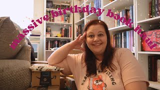 MASSIVE book haul amp unboxing for April birthday packages illumicrate fairyloot amp much more [upl. by Keri]