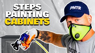 HOW TO PAINT CABINETS Our entire cabinet painting process exposed [upl. by Loggins675]