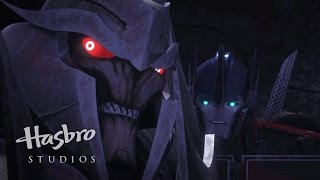 Transformers Prime Where Are We Megatronous  Transformers Official [upl. by Ciardap480]