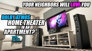 How To Build A DOLBY ATMOS Home Theater IN AN APARTMENT [upl. by Alenairam146]