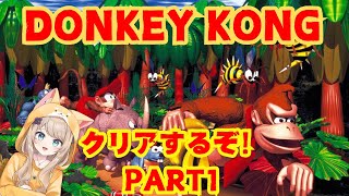 ゲーム苦手なちゃまがドンキーに挑んでみた！Part１ ゲーム実況 ドンキーコング [upl. by Ahsinek660]