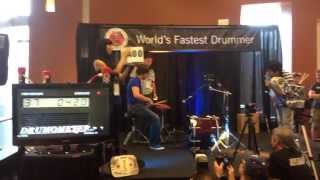 Worlds Fastest Drummer 2014  Braxton Burke [upl. by Plossl]