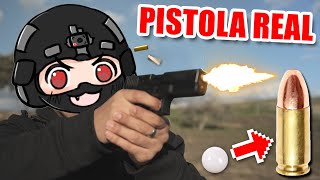 DISPARO ARMAS REALES❗️ 😱 ▬ EL AIRSOFT ME DIO HABILIDADES REALES DE DISPARO 😳 ▬ Yio Airsoft [upl. by Noxaj714]