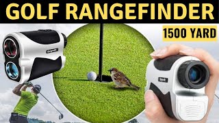 Anyork Golf Rangefinder 6X Laser Range Finder 1500 Yard with Slope OnOff Flag Lock [upl. by Oyam]