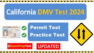 CA DMV Permit Practice Test 2024  20 Hardest Questions Part 4 [upl. by Giardap]