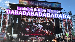 Excision amp Dion Timmer  DABADABADABADABA  Excision Detox Live Crowd POV  BassCanyon 2024 [upl. by Ahcropal]