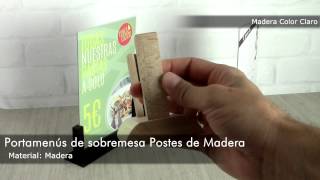 Porta Cartas Postes de Madera [upl. by Akimed]