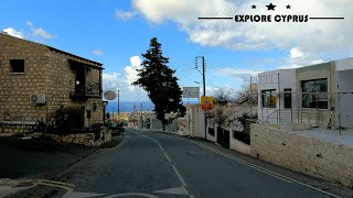 DRIVING from PEYIA PEGEIA VILLAGE to PHILIPPOS SUPERMARKET in CYPRUS 4K 60fps [upl. by Turpin]