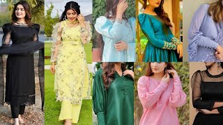 Latest Suit Kurti Puff Sleeves Dress DesignsPuff Sleeves Kurti Designs 2022Kurti Sleeves Designs [upl. by Torruella]