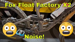 Fox Float Factory X2 Noise Should my Mountain Bike Shock Make this Noise 2022 Fox Float Shock [upl. by Sato]