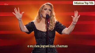 Adele  Set Fire To The Rain TraduçãoLegendado Live An Audience With [upl. by Ardnuassac]